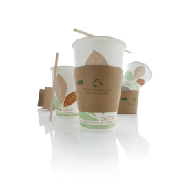 Papieren beker PLA "Bare" 12 Oz/360ml Ø8,9cm (1000 stuks)