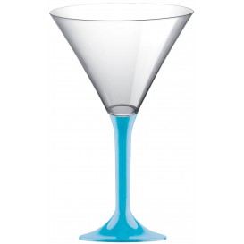 Plastic stamglas Cocktail turkoois 185ml 2P (20 stuks)