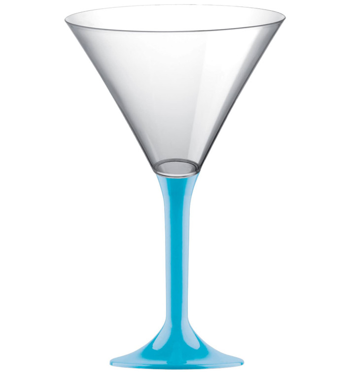 Plastic stamglas Cocktail turkoois 185ml 2P (20 stuks) Plastic stamglas Cocktail turkoois 185ml 2P (20 stuks)