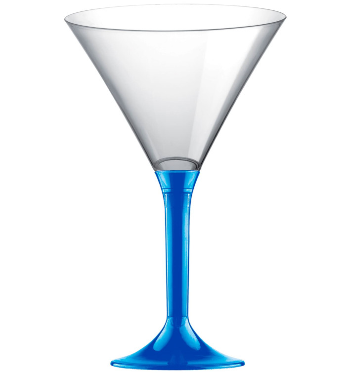Plastic stamglas Cocktail mediterranean blauw 185ml 2P (200 stuks) Plastic stamglas Cocktail mediterranean blauw 185ml 2P (200 stuks)