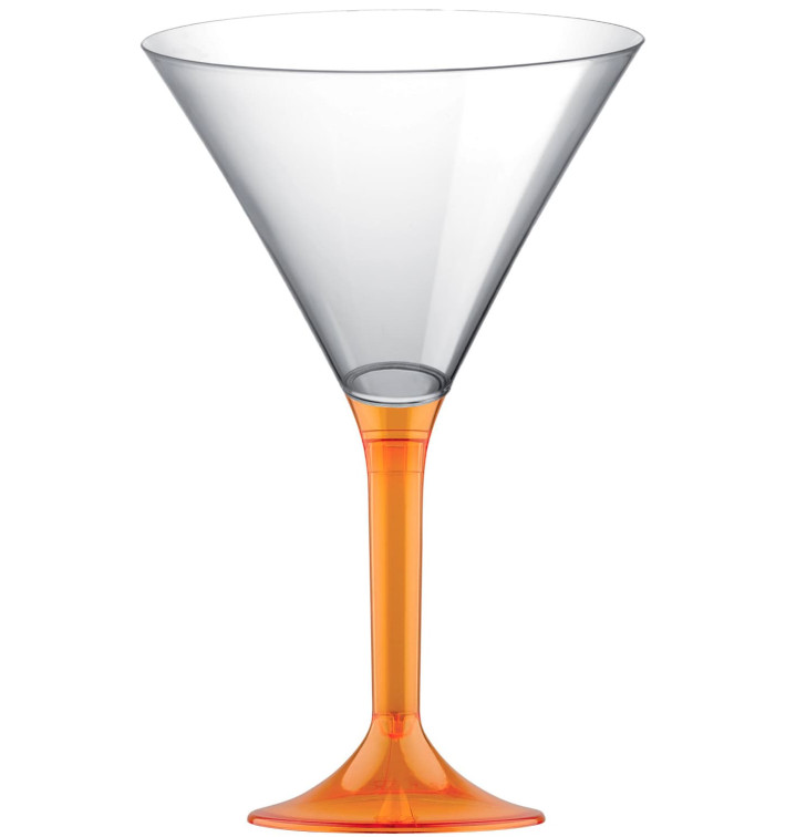 Plastic stamglas Cocktail oranje transparant 185ml 2P (200 stuks) Plastic stamglas Cocktail oranje transparant 185ml 2P (200 stuks)
