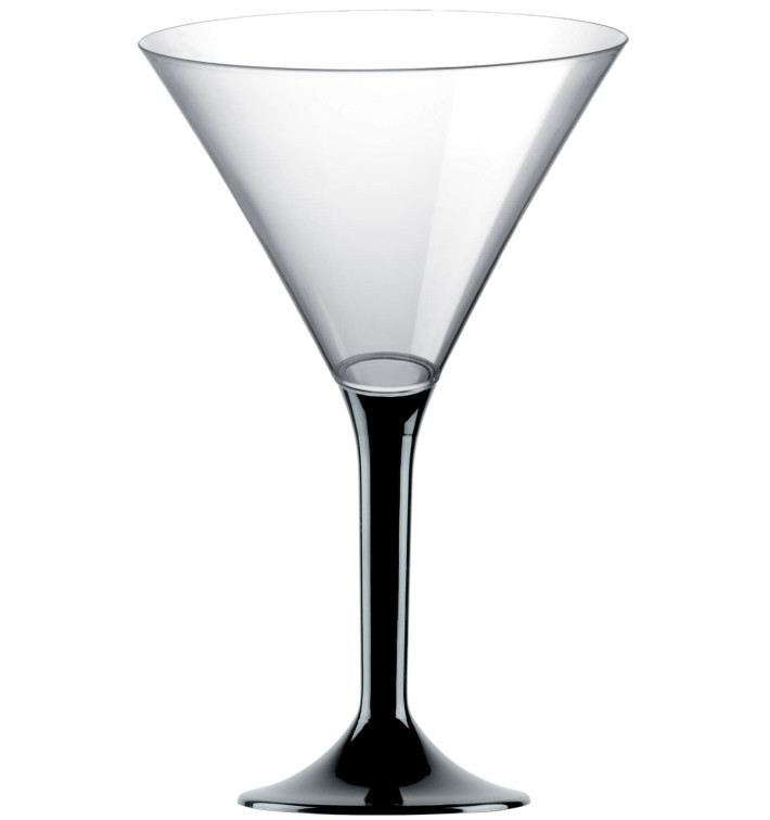 Plastic stamglas Cocktail zwart 185ml 2P (20 stuks) Plastic stamglas Cocktail zwart 185ml 2P (20 stuks)