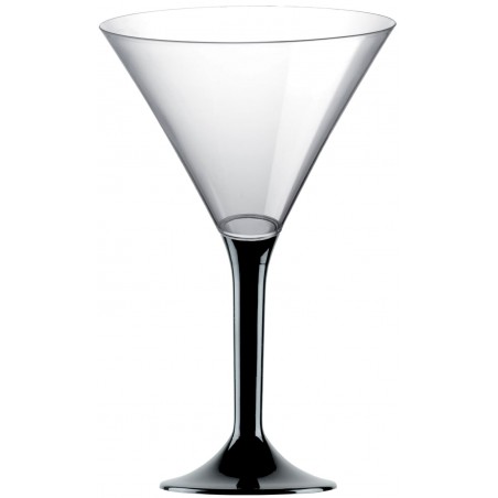 Plastic stamglas Cocktail zwart 185ml 2P (200 stuks)