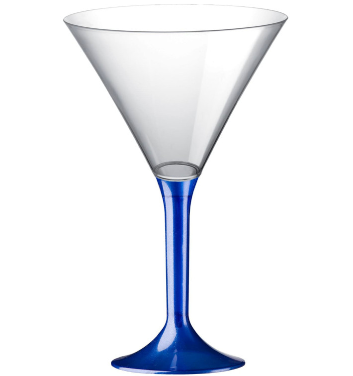 Plastic stamglas Cocktail blauw parel 185ml 2P (20 stuks) Plastic stamglas Cocktail blauw parel 185ml 2P (20 stuks)
