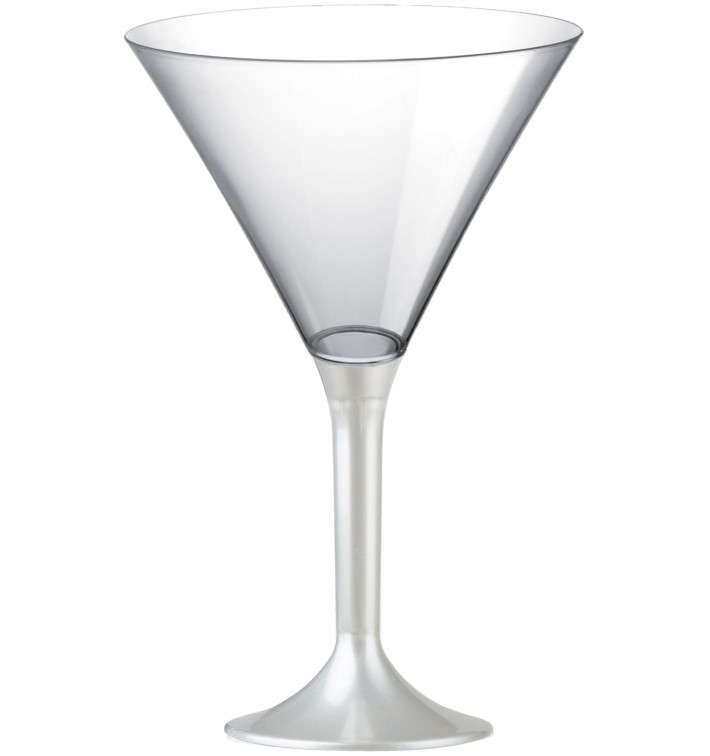 Plastic stamglas Cocktail wit parel 185ml 2P (20 stuks) Plastic stamglas Cocktail wit parel 185ml 2P (20 stuks)