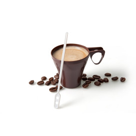 Plastic beker bruin 80ml (1200 stuks)