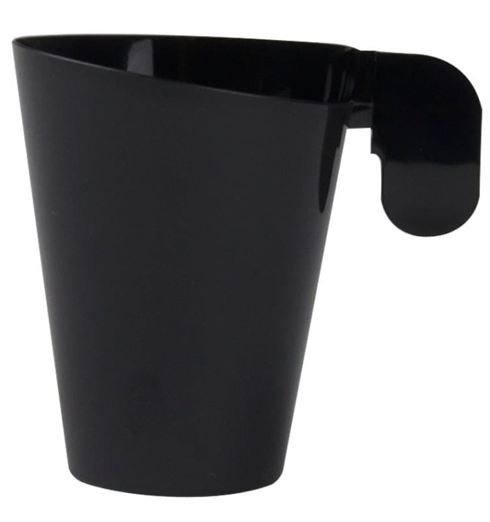 Plastic beker "Design" zwart 155ml (12 stuks) Plastic beker "Design" zwart 155ml (12 stuks)