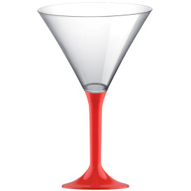 Plastic stamglas Cocktail rood 185ml 2P (200 stuks)