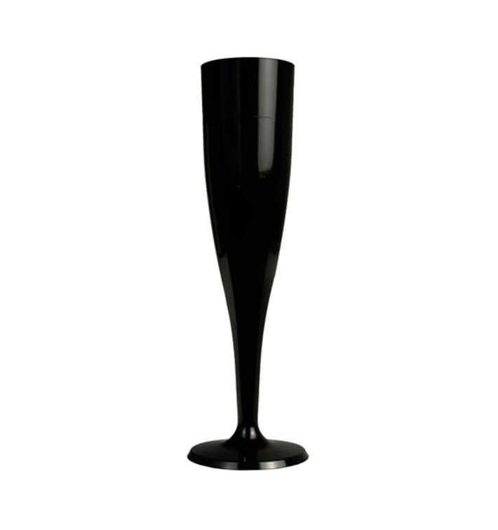 Plastic fluit Mousserende Wijn zwart 115ml 1P (120 stuks) Plastic fluit Mousserende Wijn zwart 115ml 1P (120 stuks)