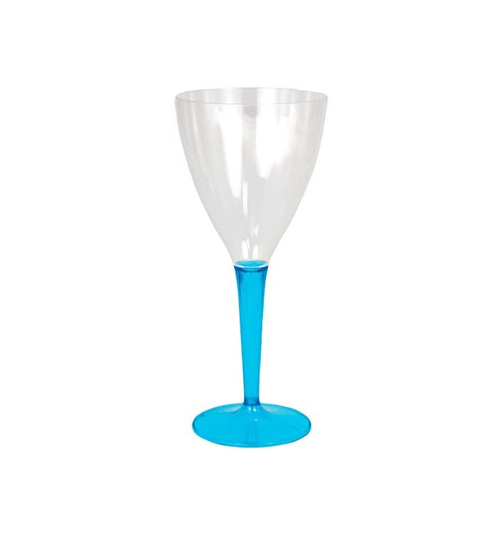 Plastic stamglas wijn turkoois 130ml (6 stuks) Plastic stamglas wijn turkoois 130ml (6 stuks)