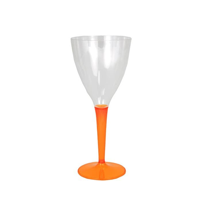 Plastic stamglas wijn oranje 130ml (60 stuks) Plastic stamglas wijn oranje 130ml (60 stuks)