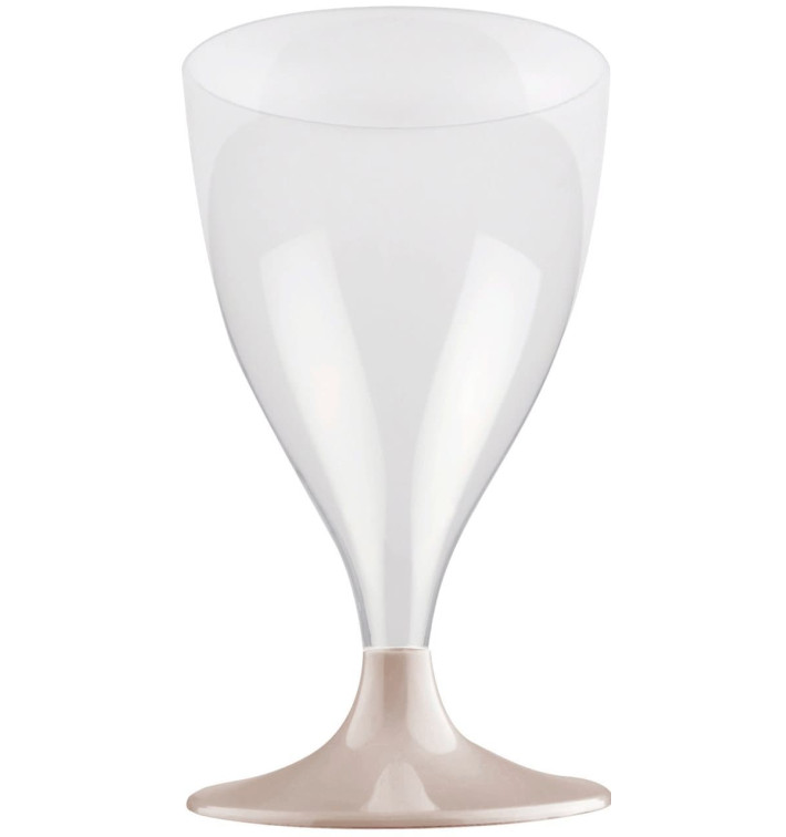 Plastic stamglas wijn beige 200ml 2P (20 stuks) Plastic stamglas wijn beige 200ml 2P (20 stuks)