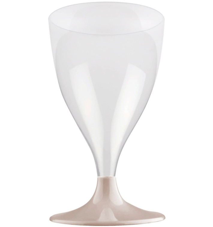 Plastic stamglas wijn crème 200ml 2P (20 stuks) Plastic stamglas wijn crème 200ml 2P (20 stuks)