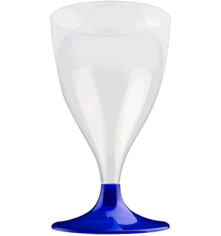 Plastic stamglas wijn blauw parel 200ml 2P (400 stuks) Plastic stamglas wijn blauw parel 200ml 2P (400 stuks)