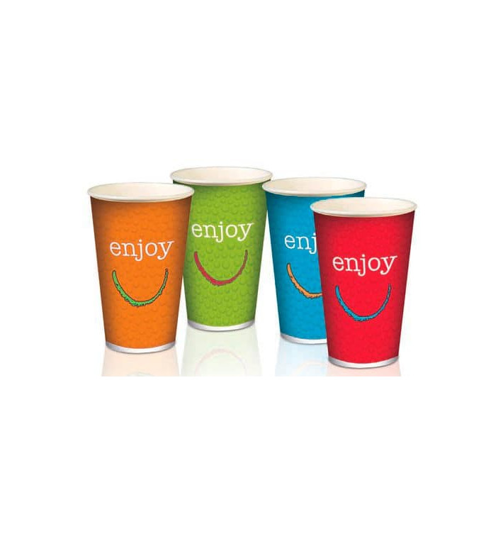 Papieren beker "Enjoen" 32 Oz/1000 ml Ø11,2cm (500 stuks) Papieren beker "Enjoen" 32 Oz/1000 ml Ø11,2cm (500 stuks)