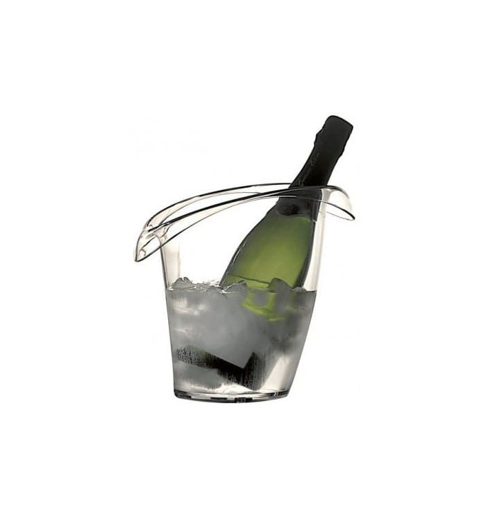Plastic ijsemmer voor 1 fles transparant SAN (1 stuk) Plastic ijsemmer voor 1 fles transparant SAN (1 stuk)