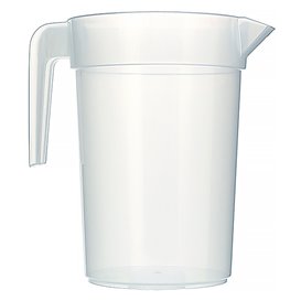 Plastic PP pot Geïnjecteerde glascider transparant 1.000 ml (10 stuks)