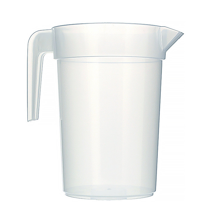 Plastic PP pot Geïnjecteerde glascider transparant 1.000 ml (10 stuks)