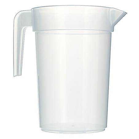 Plastic PP pot Geïnjecteerde glascider transparant 1.000 ml (10 stuks)