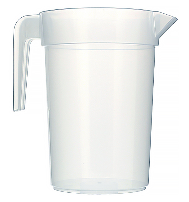 Plastic PP pot Geïnjecteerde glascider transparant 1.000 ml (120 stuks)