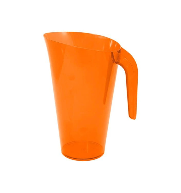 Plastic pot PS Herbruikbaar oranje 1.500 ml (1 stuk) Plastic pot PS Herbruikbaar oranje 1.500 ml (1 stuk)
