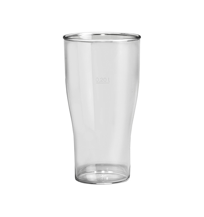Plastic Pint glas SAN Herbruikbaar transparant 350ml (5 stuks) Plastic Pint glas SAN Herbruikbaar transparant 350ml (5 stuks)