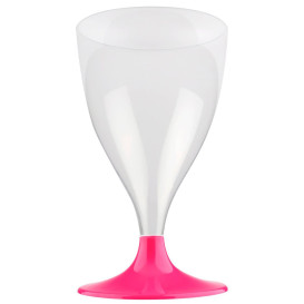 Plastic stamglas wijn fuchsia 200ml 2P (400 stuks)