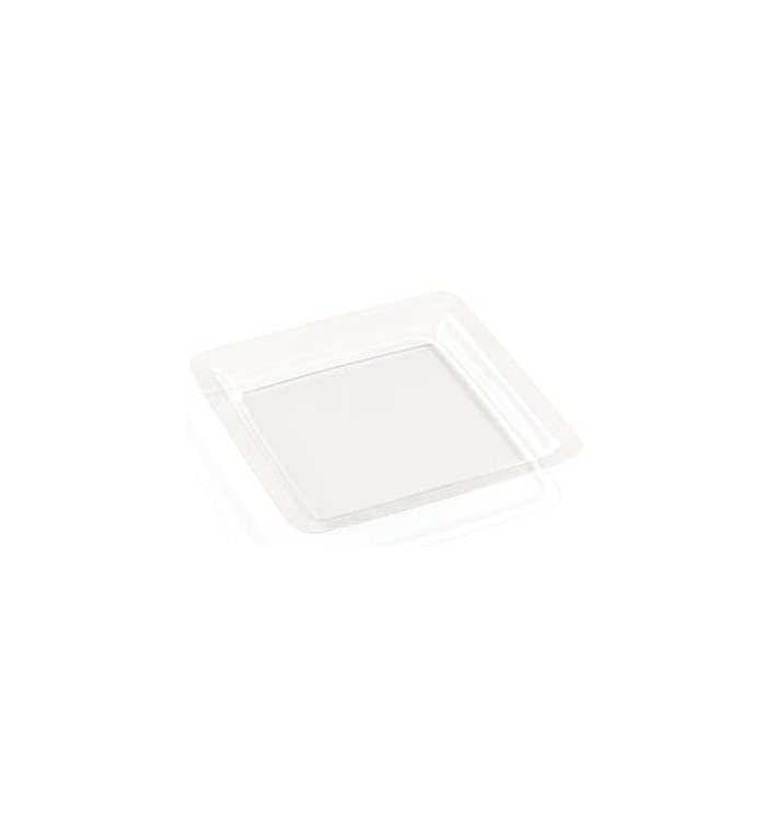 Plastic bord Vierkant extra sterk transparant 22,5x22,5cm (200 stuks) Plastic bord Vierkant extra sterk transparant 22,5x22,5cm (200 stuks)