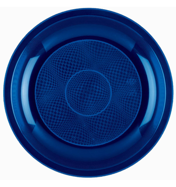 Plastic bord Plat blauw "Rond vormig" PP Ø22 cm (600 stuks) Plastic bord Plat blauw "Rond vormig" PP Ø22 cm (600 stuks)
