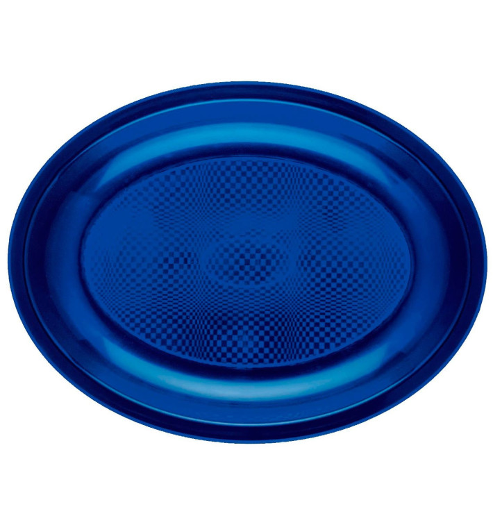 Plastic schotel microgolfbaar Ovaal vormig blauw "Rond vormig" 25,5x19 cm (600 stuks) Plastic schotel microgolfbaar Ovaal vormig blauw "Rond vormig" 25,5x19 cm (600 stuks)
