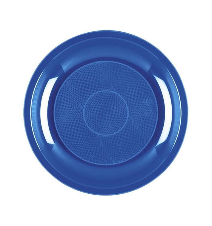 Plastic bord Dessert mediterranean blauw "Rond vormig" PP Ø18,5 cm (600 stuks) Plastic bord Dessert mediterranean blauw "Rond vormig" PP Ø18,5 cm (600 stuks)