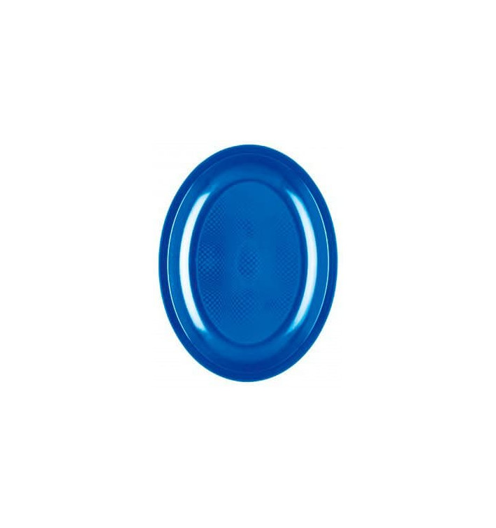 Plastic schotel Ovaal vormig mediterranean blauw "Rond vormig" PP 25,5 cm (50 stuks) Plastic schotel Ovaal vormig mediterranean blauw "Rond vormig" PP 25,5 cm (50 stuks)
