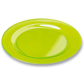 Plastic bord Rond vormig extra sterk groen 19cm (10 stuks) 