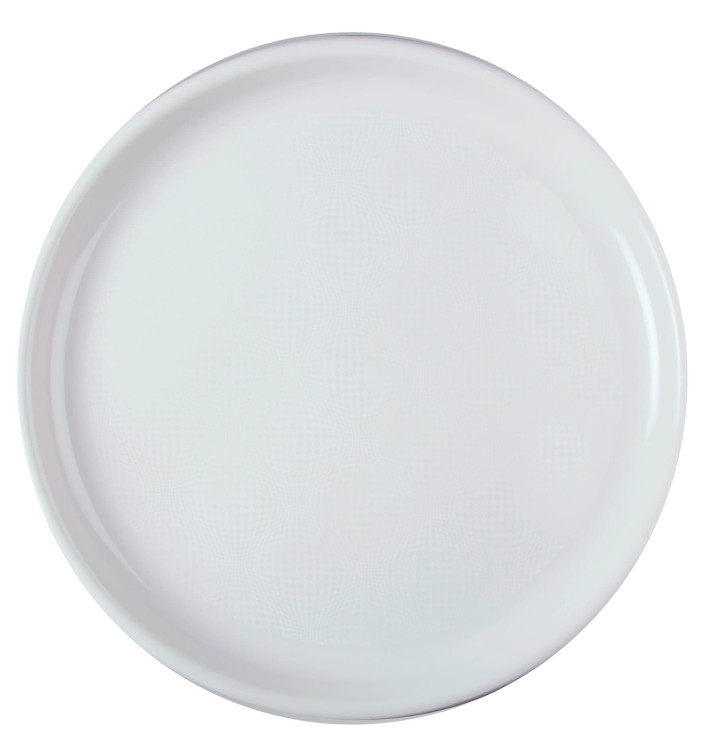 Plastic bord voor Pizza wit "Rond vormig" PP Ø35 cm (12 stuks) Plastic bord voor Pizza wit "Rond vormig" PP Ø35 cm (12 stuks)