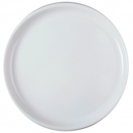 Plastic bord voor Pizza wit "Rond vormig" PP Ø35 cm (144 stuks)