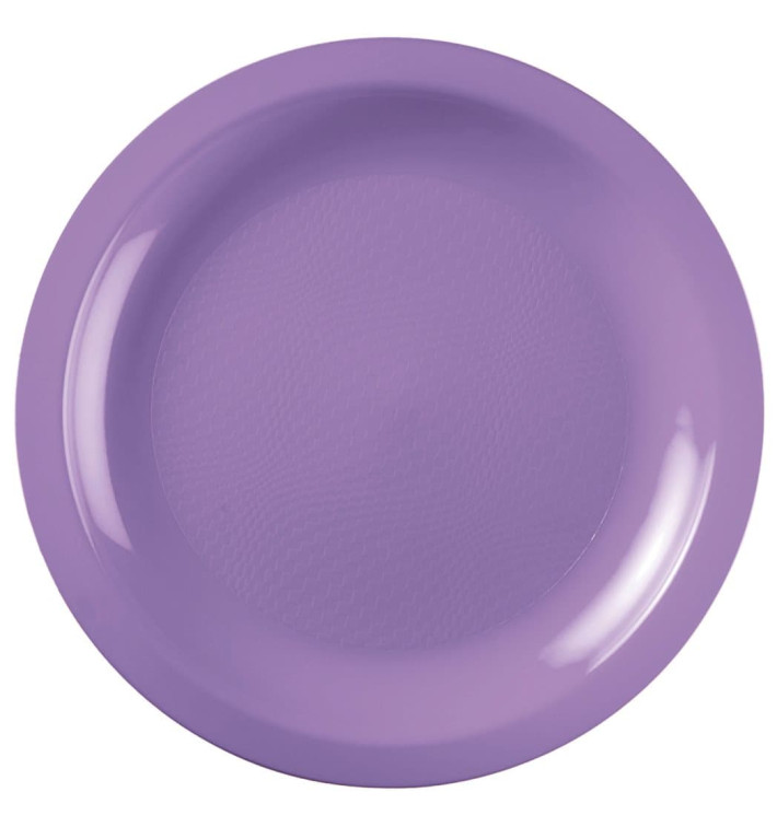 Plastic bord Plat lila "Rond vormig" PP Ø22 cm (50 stuks) Plastic bord Plat lila "Rond vormig" PP Ø22 cm (50 stuks)