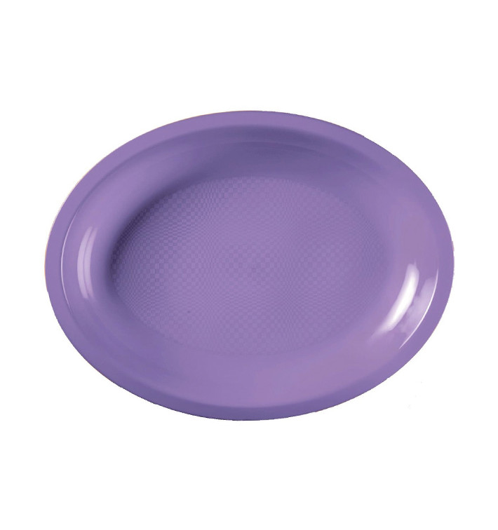Plastic schotel microgolfbaar Ovaal vormig lila 25,5x19 cm (50 stuks) Plastic schotel microgolfbaar Ovaal vormig lila 25,5x19 cm (50 stuks)