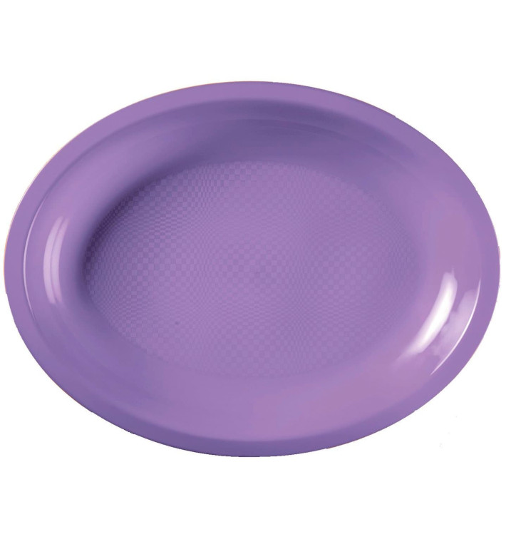 Plastic schotel microgolfbaar Ovaal vormig lila 25,5x19 cm (600 stuks) Plastic schotel microgolfbaar Ovaal vormig lila 25,5x19 cm (600 stuks)