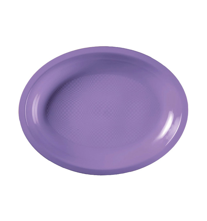 Plastic schotel microgolfbaar Ovaal vormig lila 31,5x22 cm (25 stuks) Plastic schotel microgolfbaar Ovaal vormig lila 31,5x22 cm (25 stuks)
