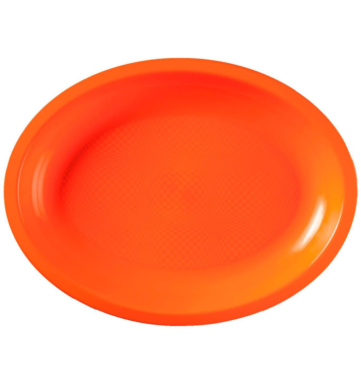 Plastic schotel microgolfbaar Ovaal vormig oranje 25,5x19 cm (600 stuks) Plastic schotel microgolfbaar Ovaal vormig oranje 25,5x19 cm (600 stuks)