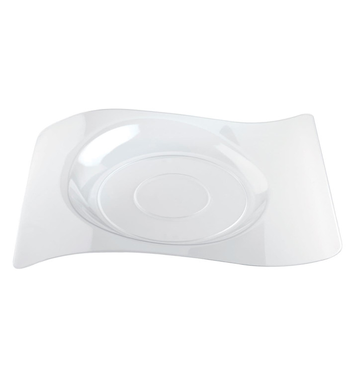 Plastic bord PS "voorma" transparant 22x18 cm (12 stuks) Plastic bord PS "voorma" transparant 22x18 cm (12 stuks)