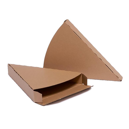 Gegolfde Pizza stuk doosje kraft Takeaway (25 stuks)