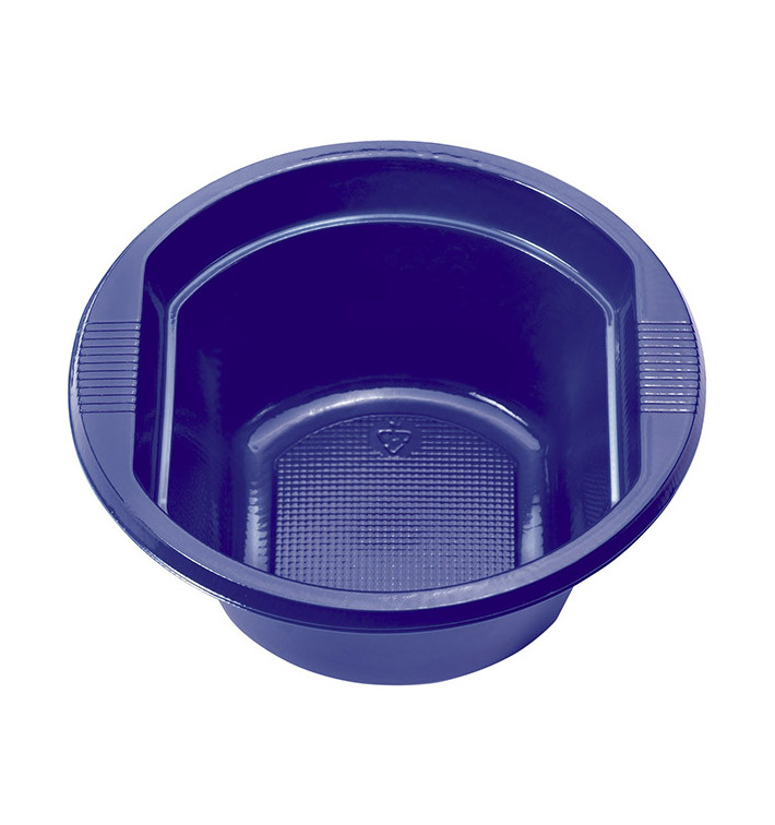 Plastic Kom PS donkerblauw 250 ml Ø12cm (660 stuks) Plastic Kom PS donkerblauw 250 ml Ø12cm (660 stuks)