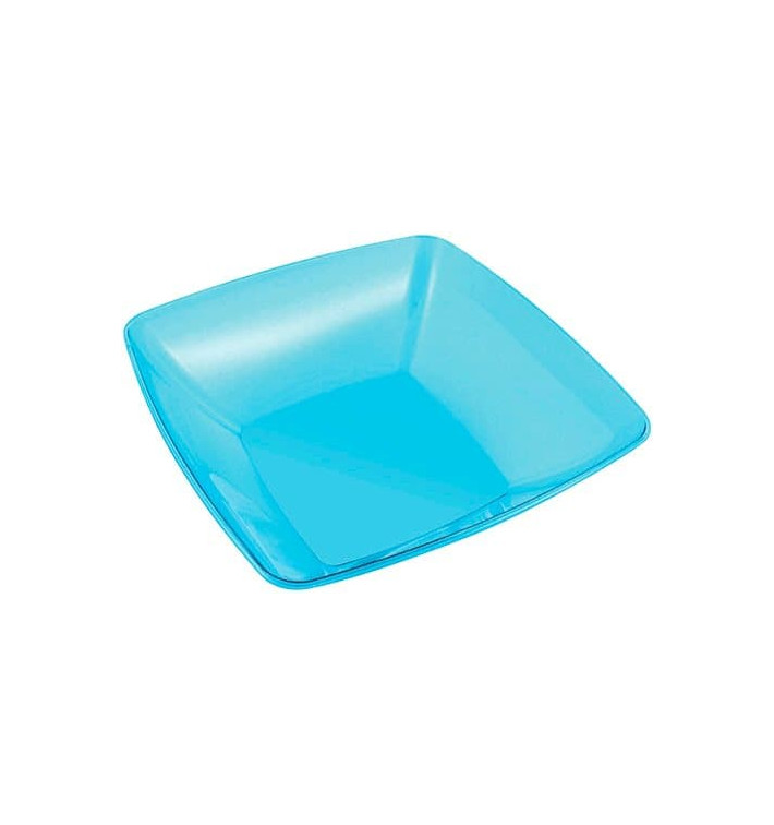 Plastic Kom PS Kristal Hard turkoois 3500ml 28x28cm (1 stuk) Plastic Kom PS Kristal Hard turkoois 3500ml 28x28cm (1 stuk)