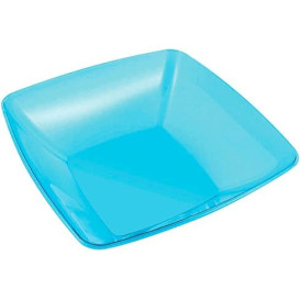 Plastic Kom PS Kristal Hard turkoois 3500ml 28x28cm (20 stuks)