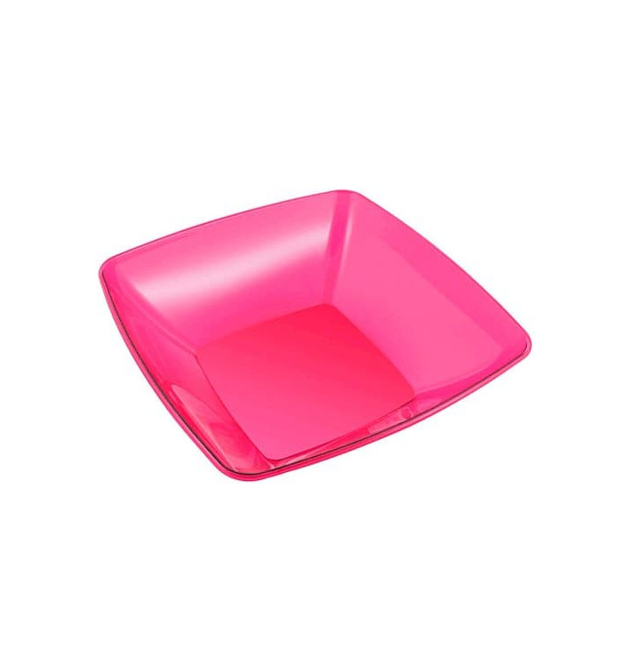 Plastic Kom PS Kristal Hard framboos 3500ml 28x28cm (1 stuk) Plastic Kom PS Kristal Hard framboos 3500ml 28x28cm (1 stuk)