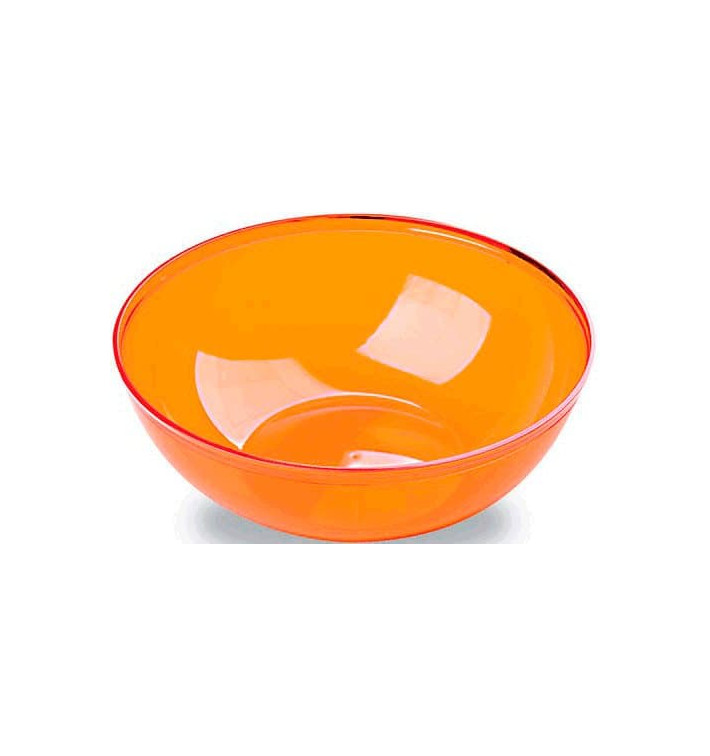 Plastic Kom PS Kristal Hard oranje 3500ml Ø27cm (1 stuk) Plastic Kom PS Kristal Hard oranje 3500ml Ø27cm (1 stuk)