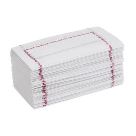 Papieren servet "Zigzag" blauw 14x14 (25.000 stuks)