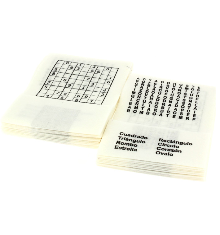 Papieren servet miniservis "Hobby´s" 17x17cm (6000 stuks) Papieren servet miniservis "Hobby´s" 17x17cm (6000 stuks)