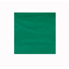 Papieren servet groene rand 25x25cm 2C (3400 stuks)